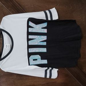 Size Small Pink shirt 3/4 length sleeve